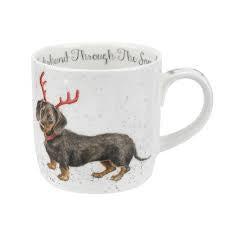 Dashund Thru the Snow 11oz Mug - Wrendale