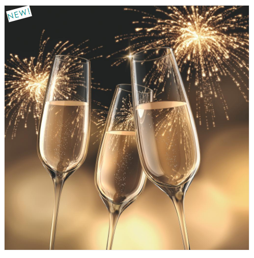 Celebration Gold Cocktail Napkin