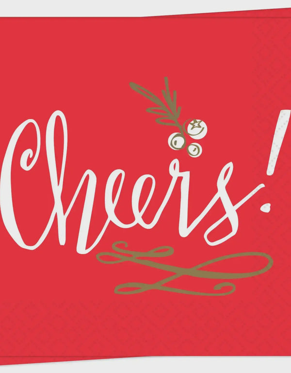 "Cheers!" Cocktail Napkin
