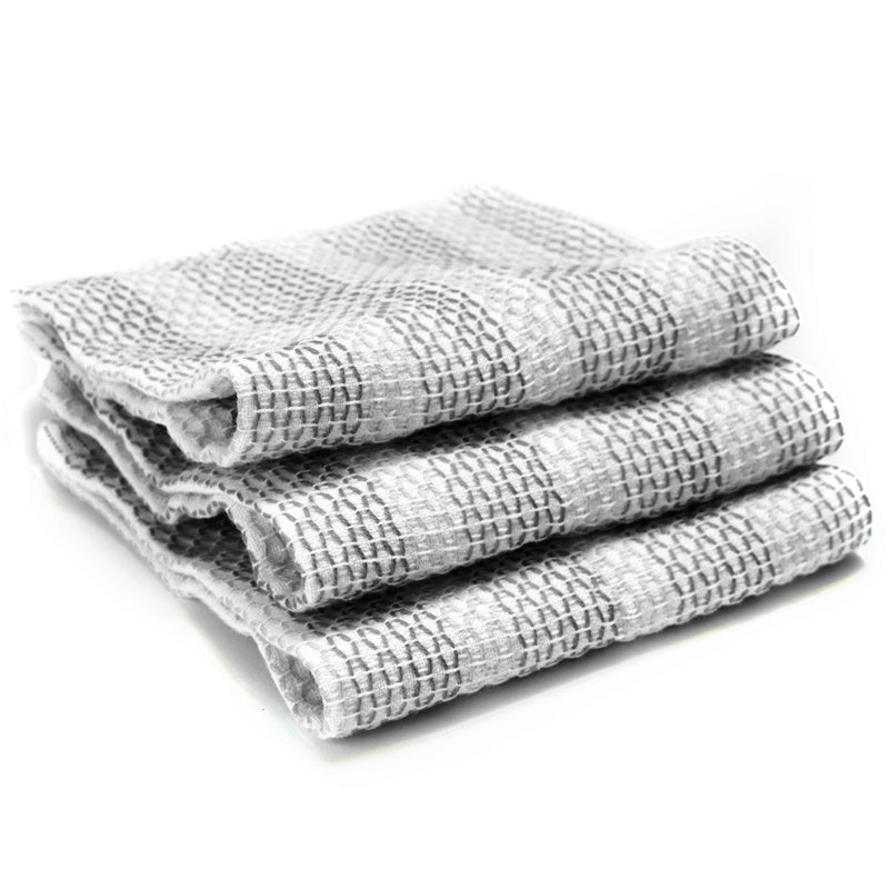 Full Circle Dish Cloths - S/3 Grey