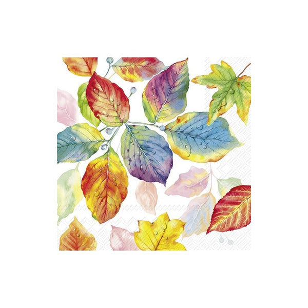 Colourful Leaves Cocktail Napkin