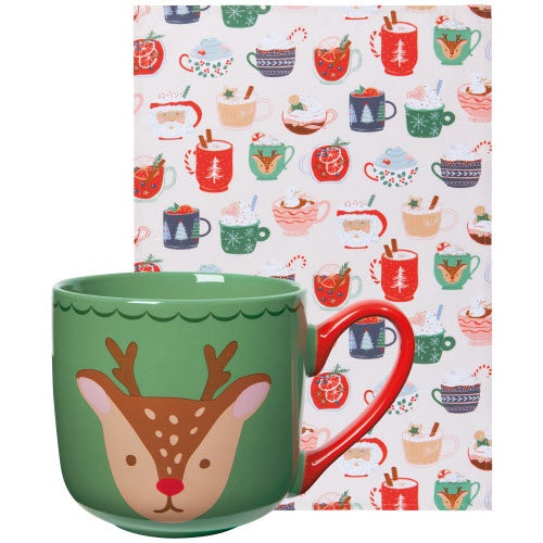 Cozy Cups Mug & Teatowel Set