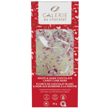 White & Dark Chocolate Candy Cane Bark Bar