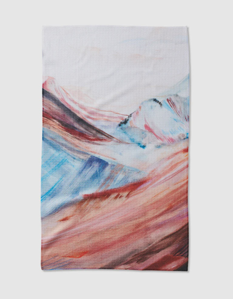 Geometry Kitchen Towel - Golden Hour in the Rockies