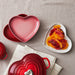 Le Creuset Stoneware Heart Plates - Set/4 Assorted Colours