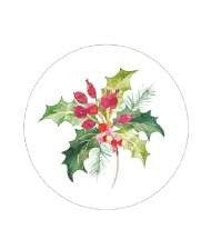 Pimpernel Cork-Backed Hardboard Coasters, Set of 4 - Holly