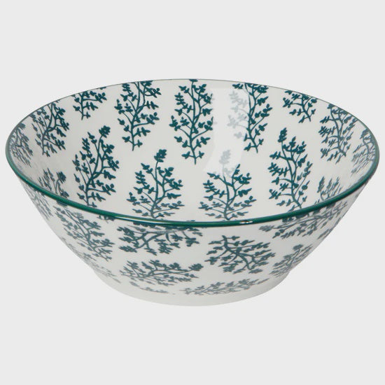 Porcelain Bowl Imperial Fern - Multiple Sizes