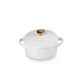 Le Creuset Mini Round Cocotte w/Gold Heart Knob