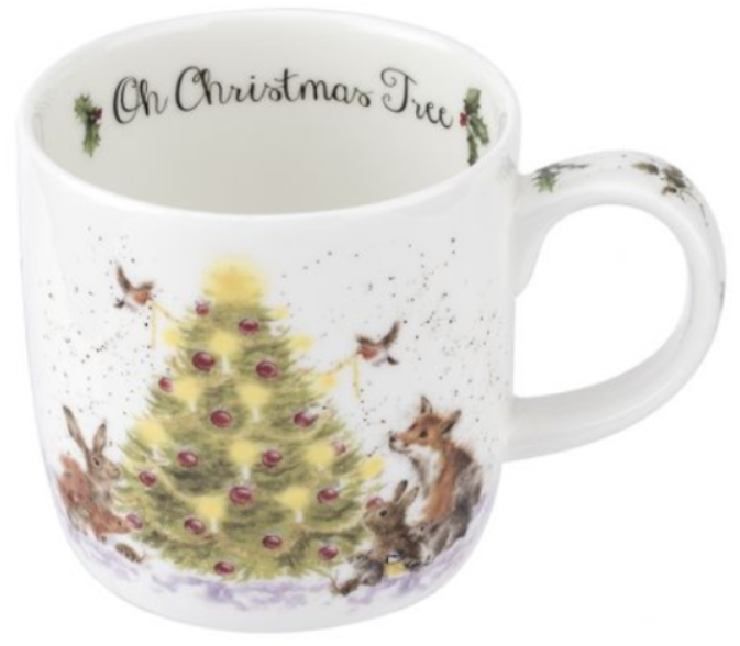 Wrendale Mug 14oz - Oh Christmas Tree