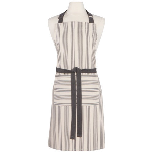 Now Designs Pencil Stripe Grey Chef's Apron