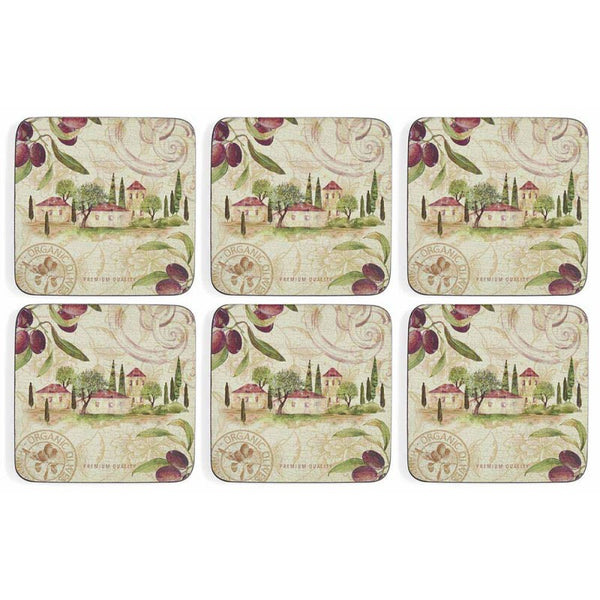 Pimpernel - Olive Orchard Coaster s/6