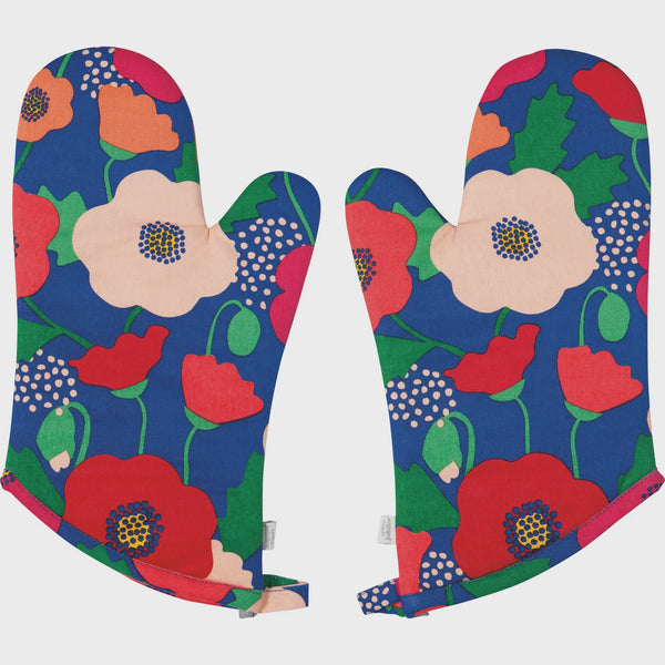 Poppy Oven Mitt Set of 2