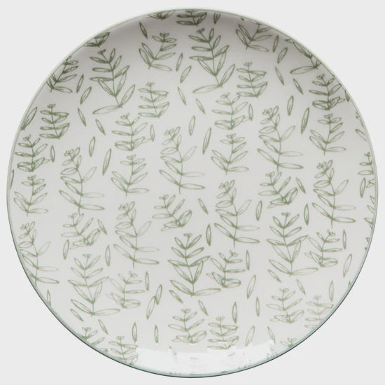 Now Designs 6" Appetizer Plate - Sage Leaf