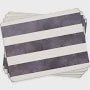 Pimpernel Placemats - Mono Stripe 15.7"x11.7" - Set/4