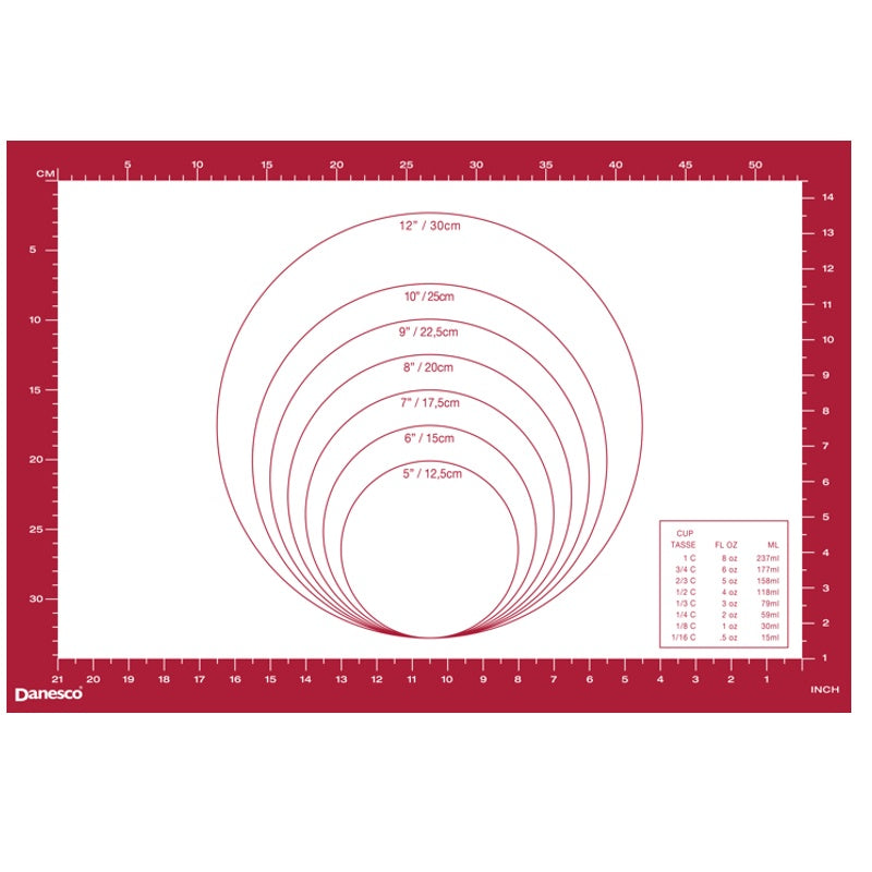 Silicone Pastry Mat with Measure