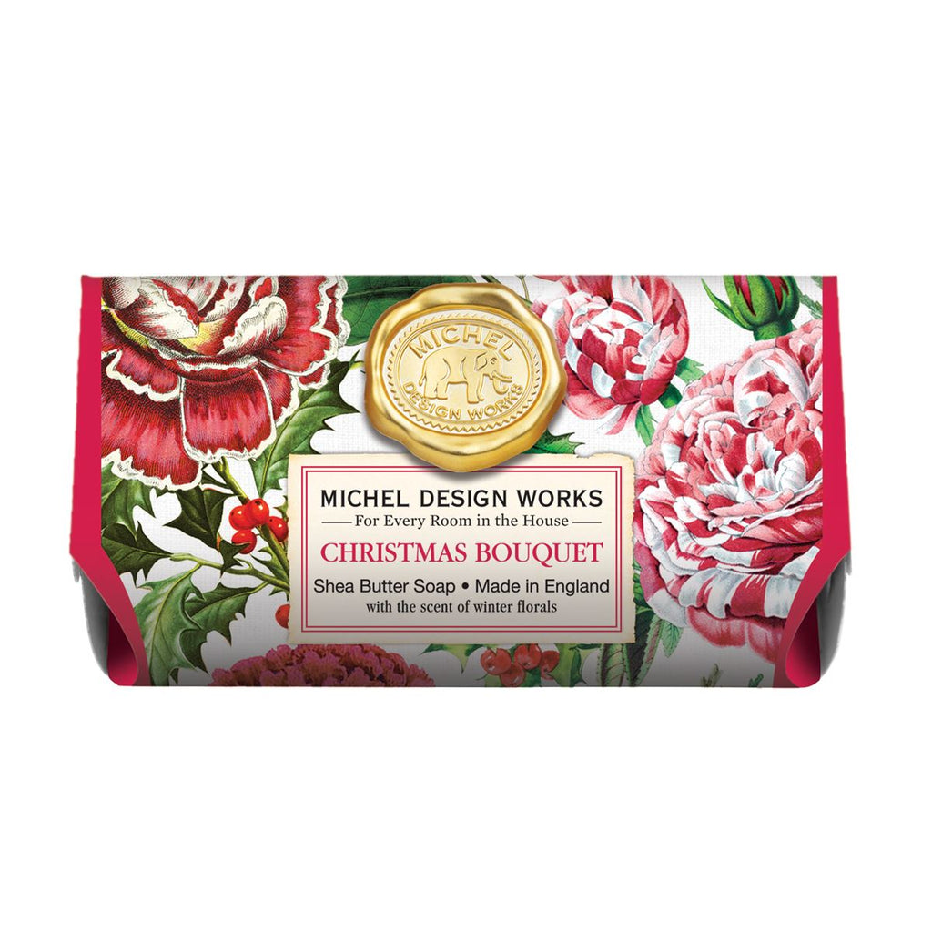 Michel Design Works  Large Bath Soap Bar - Christmas Bouquet