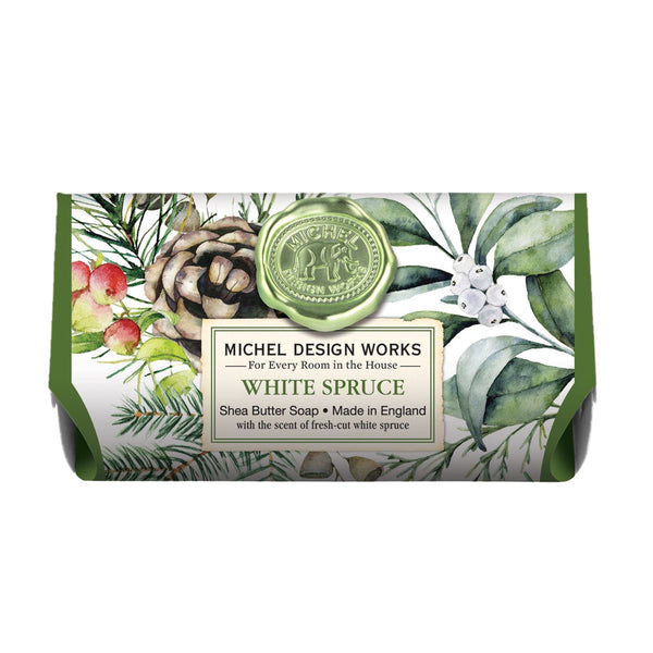 Michel Design Works Large Bath Soap Bar - White Spruce