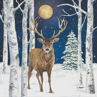 Winter Stag Luncheon Napkin