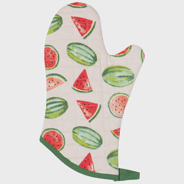 Quilted Oven Mitt - Watermelon