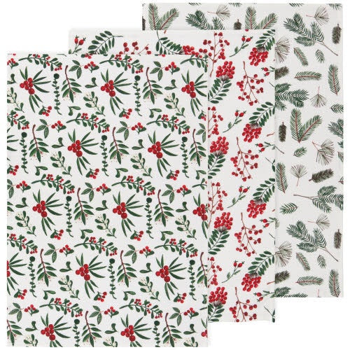 Baker's Floursack - Set of 3 - Winterberry