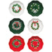 Wreaths Pinch Bowl Set/6 Assorted