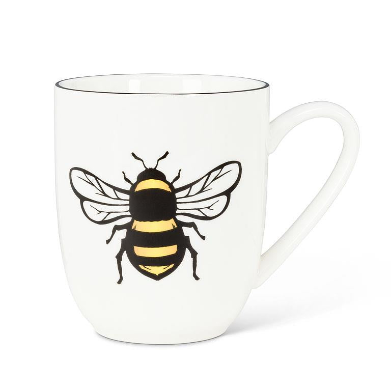 Yellow Bee Belly Mug 4.5"