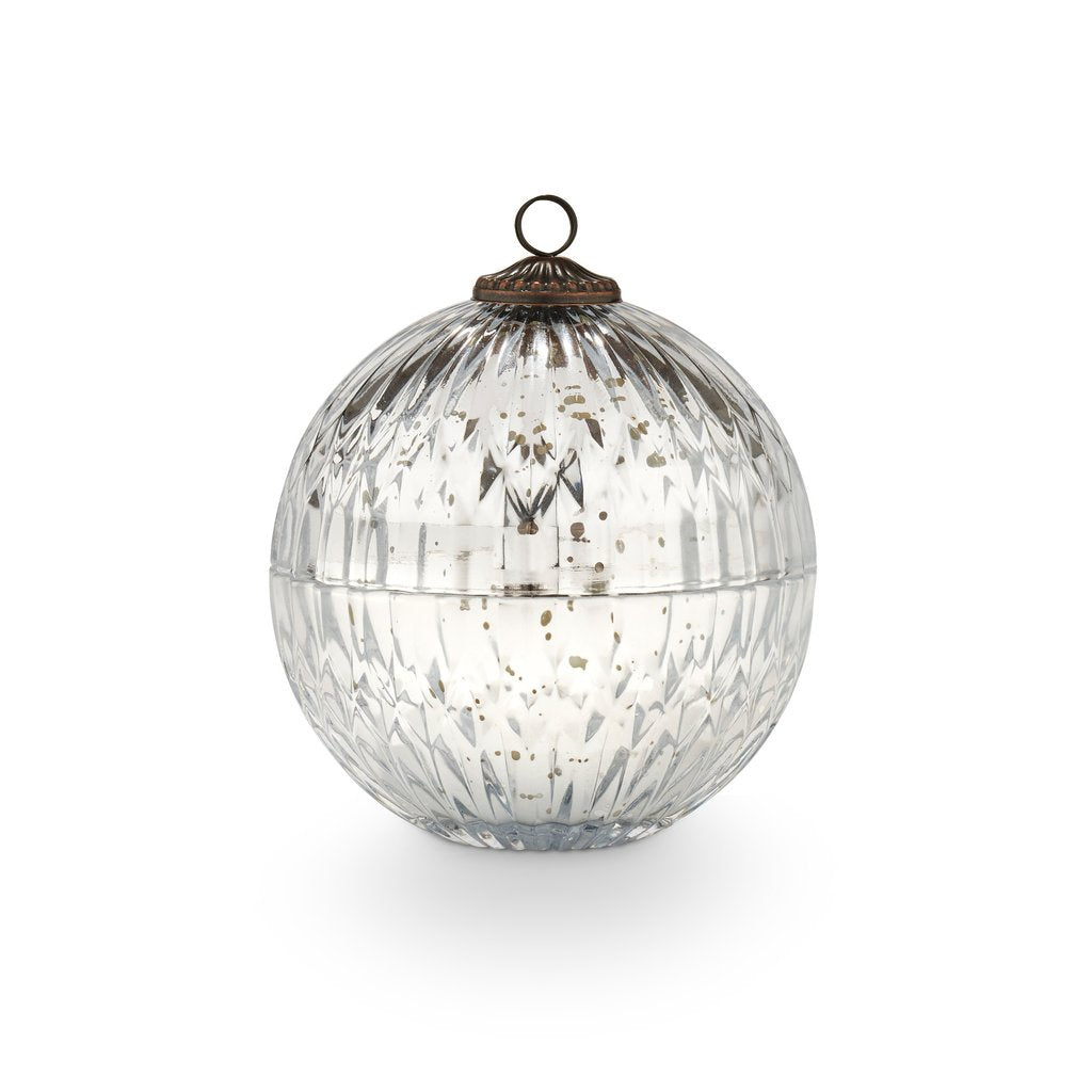 Glass Ornament Candle - Balsam & Cedar