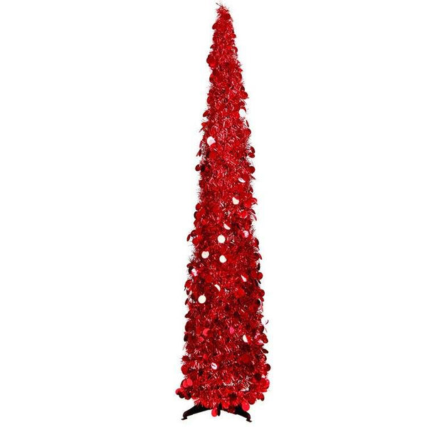Easy Pop Up 5ft Holiday Sequin Tree