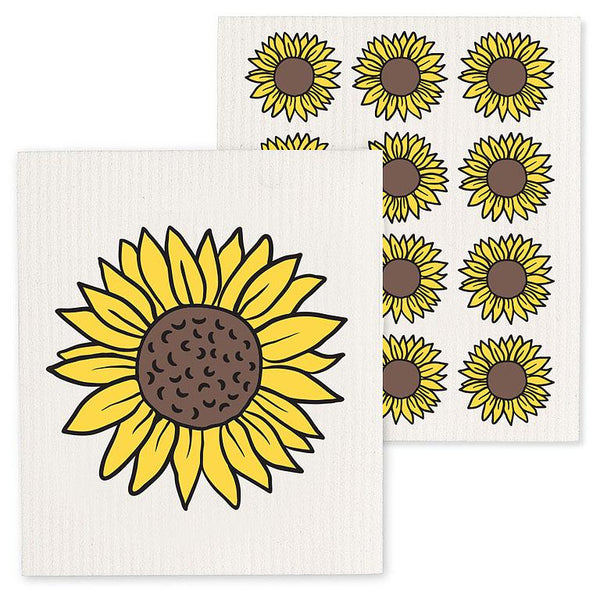 Swedish Dishcloth 2 Pack - Sunflowers