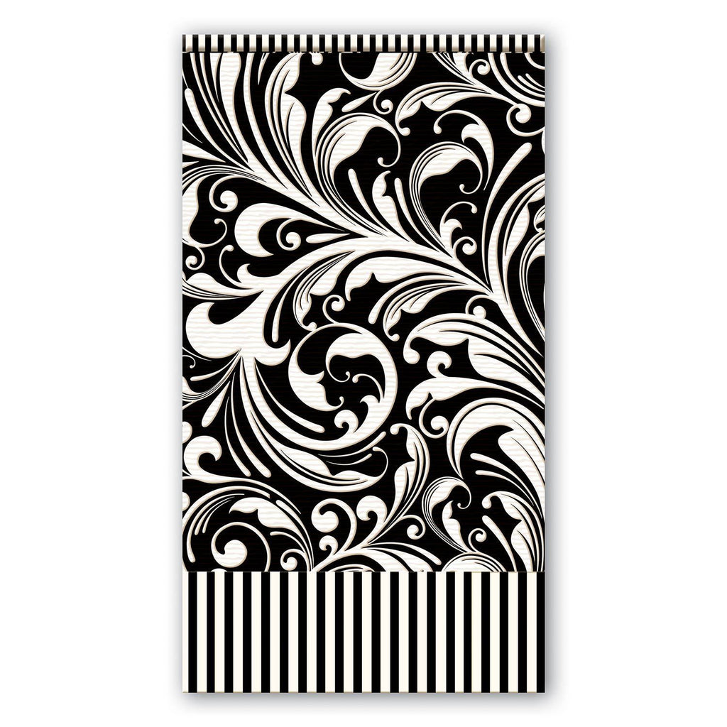 Black Florentine Guest/Hostess Napkin