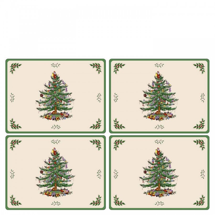 Rectangular Mats 16" x 12" - Pimpernel Spode Christmas Tree