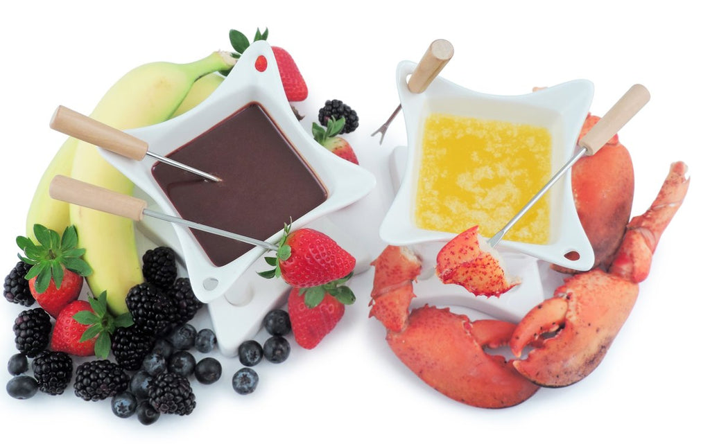 Harmony 10 Pc Dual Fondue & Butter Warmer Set