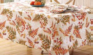 Harvest Fern Stain Resistant Tablecloth