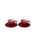 Le Creuset Classic Cappuccino Cups and Saucers Set of 2