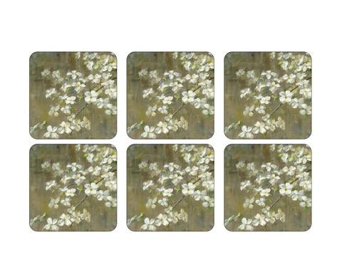 Pimpernel - Dogwood in Spring 4x4" s/6 Coaster - Britannia Kitchen & Home Calgary