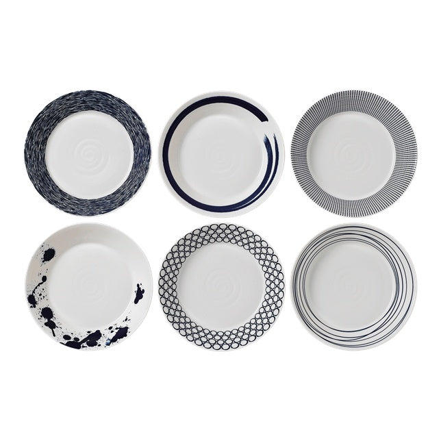 Pacific Pasta Bowls 8.6" - s/6 Mixed Patterns - Britannia Kitchen & Home