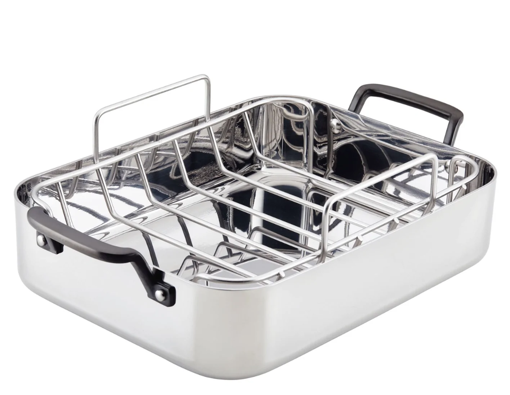 KitchenAid 5-Ply Clad Stainless Steel Roaster w/Rack