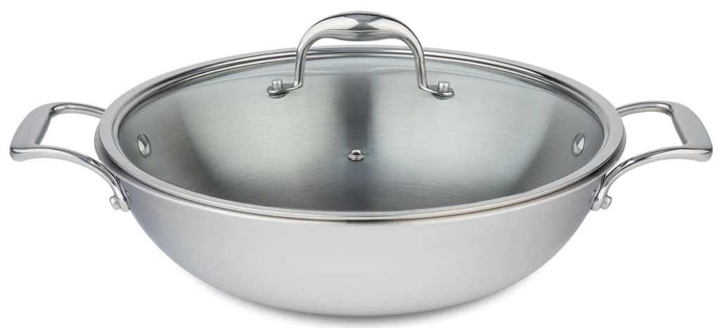 Meyer SuperSteel 32cm Clad SS Wok w/lid