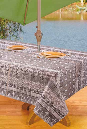 Terra Cotta Beige Stain Resistant Tablecloth