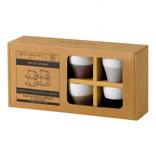 Royal Doulton Coffee Studio - Espresso Cups & Saucers - Britannia Kitchen & Home Calgary