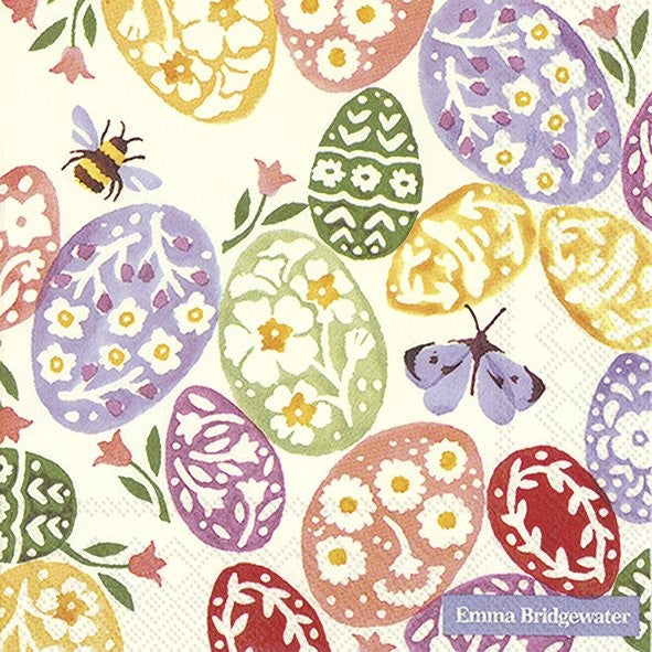 Easter Eggs Cream Luncheon Napkin