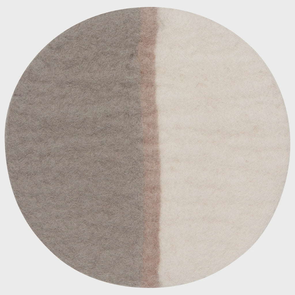 8" Felted Wood Trivet - Quarry