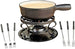 Lugano 9pc Cast Iron Fondue Set