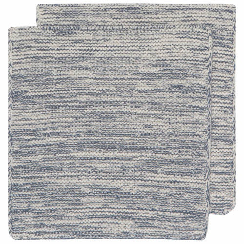 Knit Heirloom Midnight Dishcloth S/2 - Britannia Kitchen & Home
